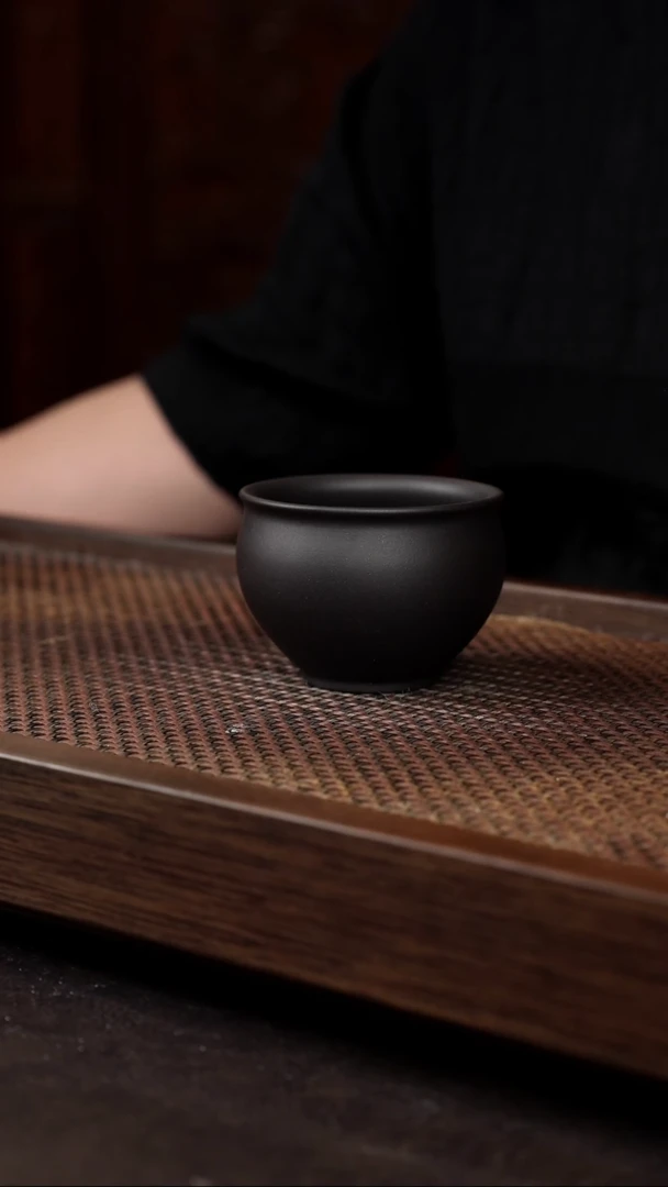 茶壶紫砂黑料圆融杯