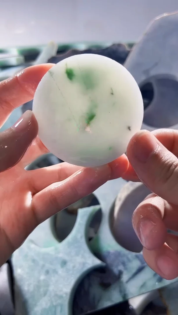 裸石翡翠缅甸翡翠A货文374