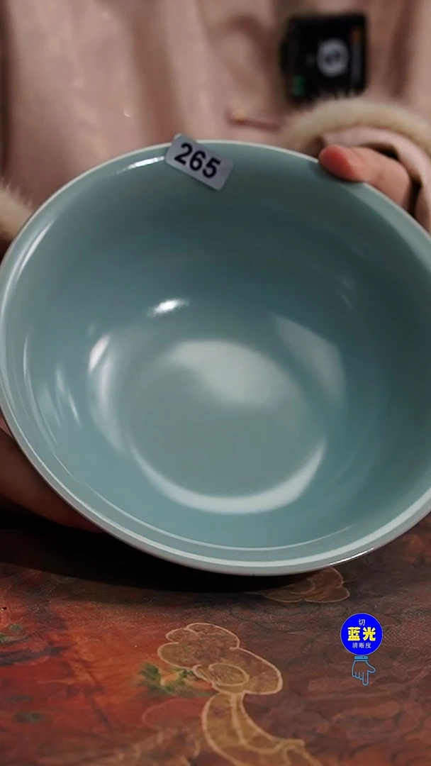 摆件瓷微瑕清凉寺原矿釉汝窑碗265