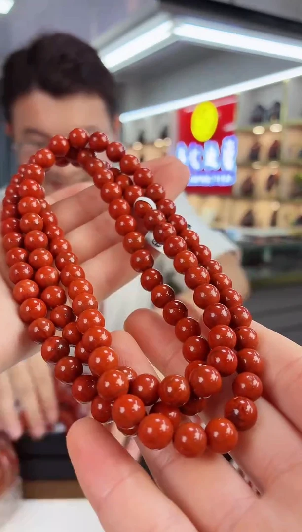 未镶嵌瓦西多圈7+南红玛瑙一个/条