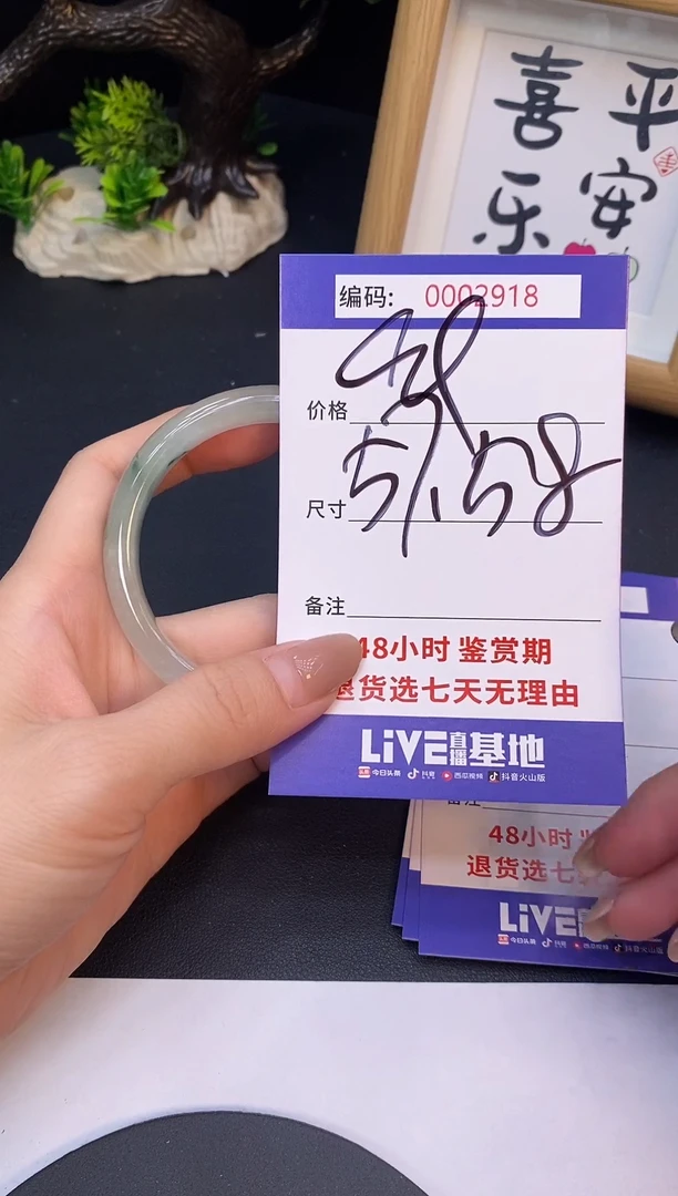 未镶嵌手镯翡翠0002918