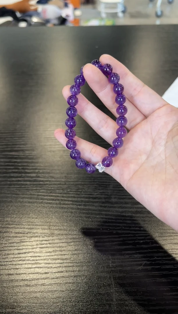 水晶手链未镶嵌J457 紫水晶手链