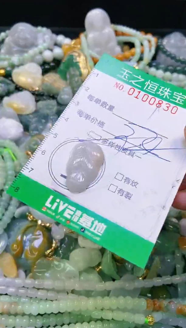 翡翠未镶嵌颈饰闪购0100830多样性发其一