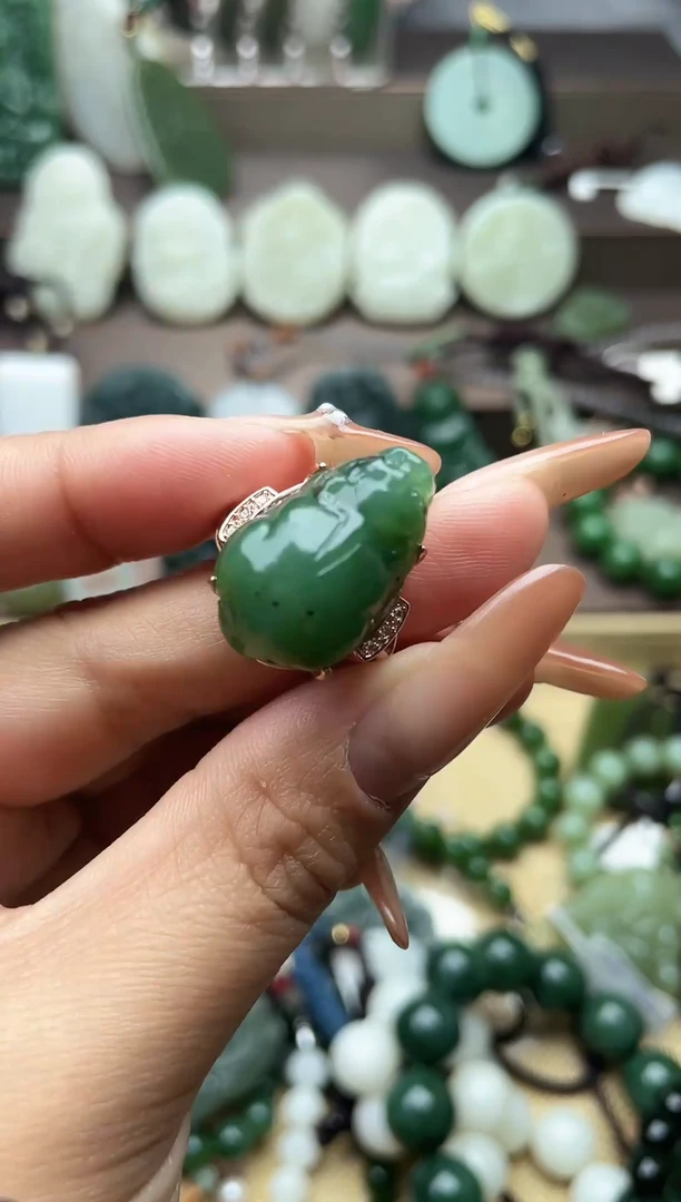 颈饰银S925镶嵌和田玉未镶嵌和田玉吊坠多样性拍一发一