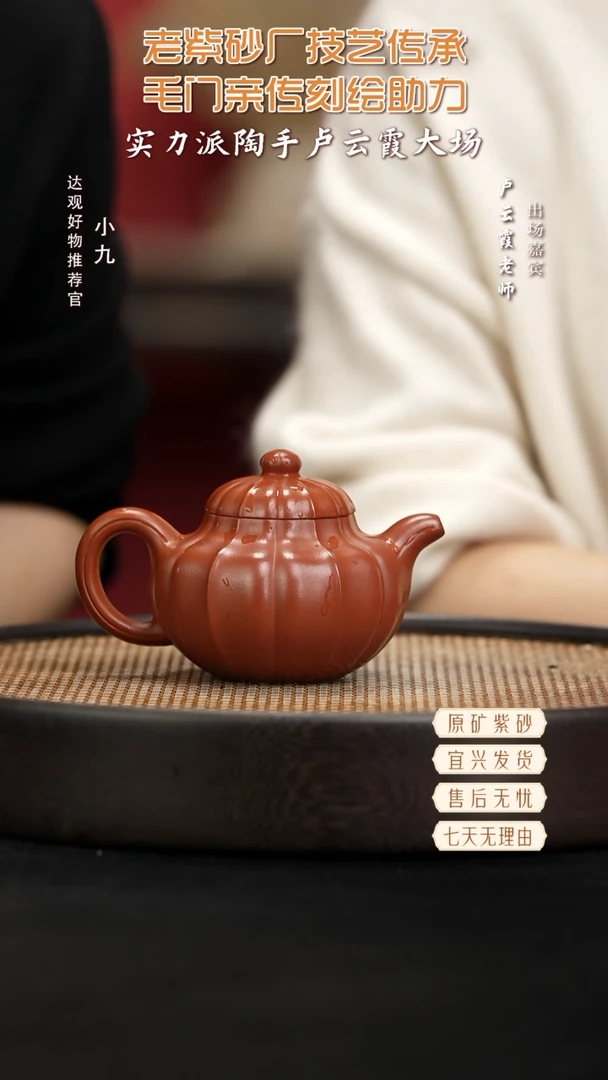 九ZM49卢云霞筋纹莲子大红泥260