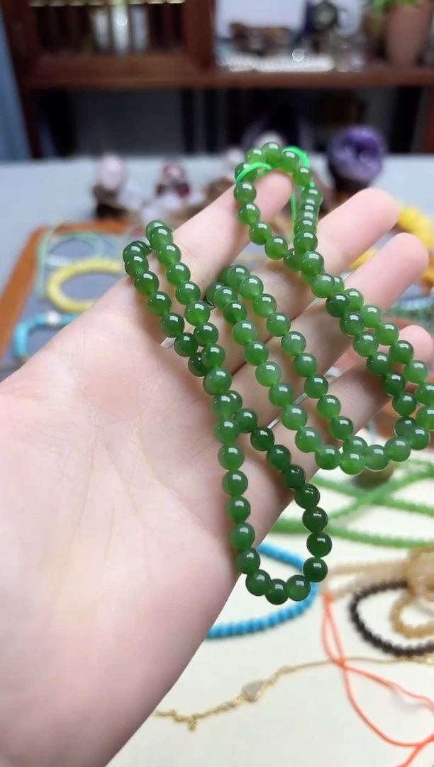未镶嵌和田玉挂件碧玉长串XE