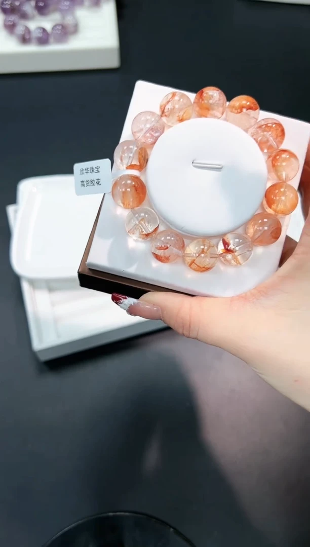 【闪购商品】水晶手串未镶嵌69h多样性发其一/1条15mm默认微瑕