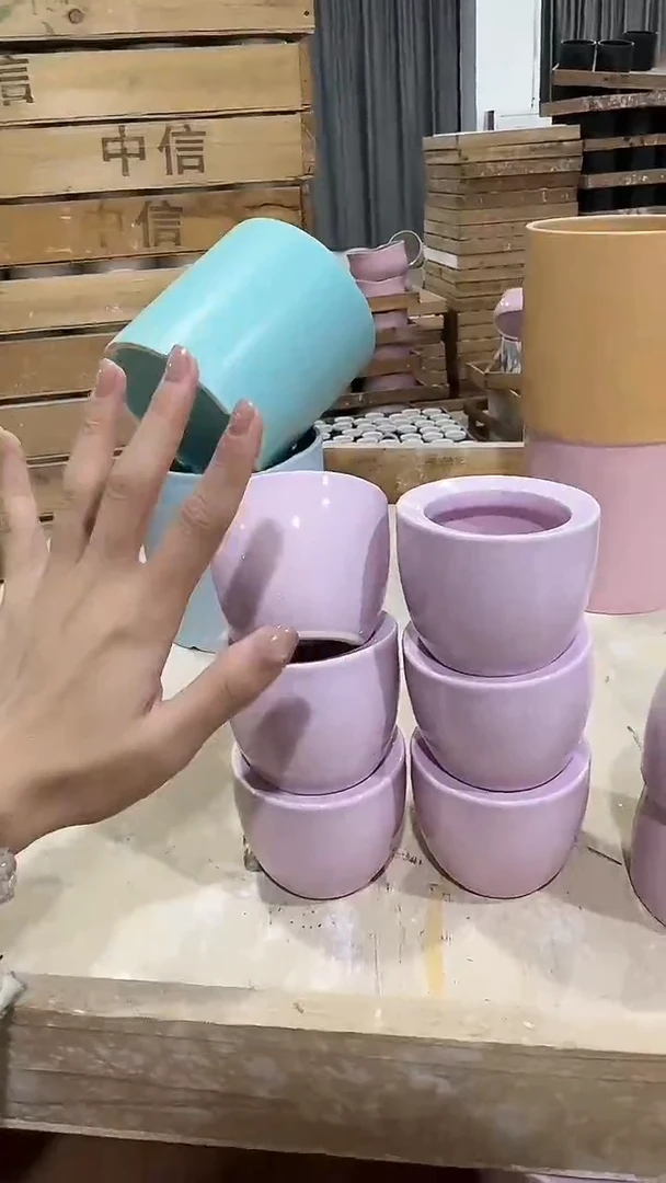 高温陶瓷花盆+E106