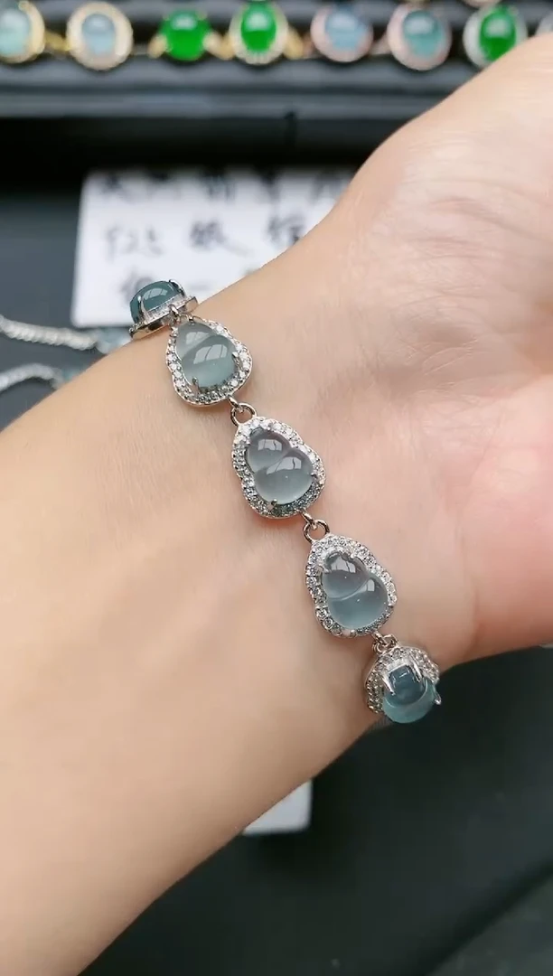 翡翠戒指银S925镶嵌111111