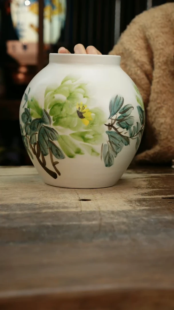 【闪购商品】瓷片景德镇纯手工釉下彩精品花瓶