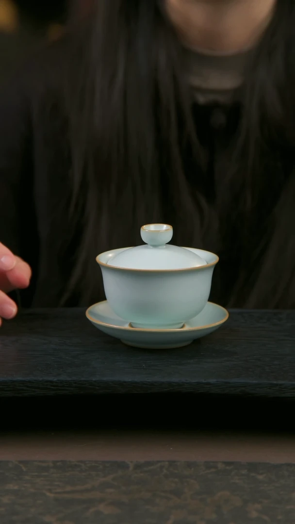 【闪购商品】杯150毫升随心盖碗，开片与不开片工艺都有