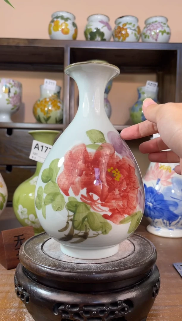 瓶瓶景德镇手绘陶瓷花瓶 源头工厂