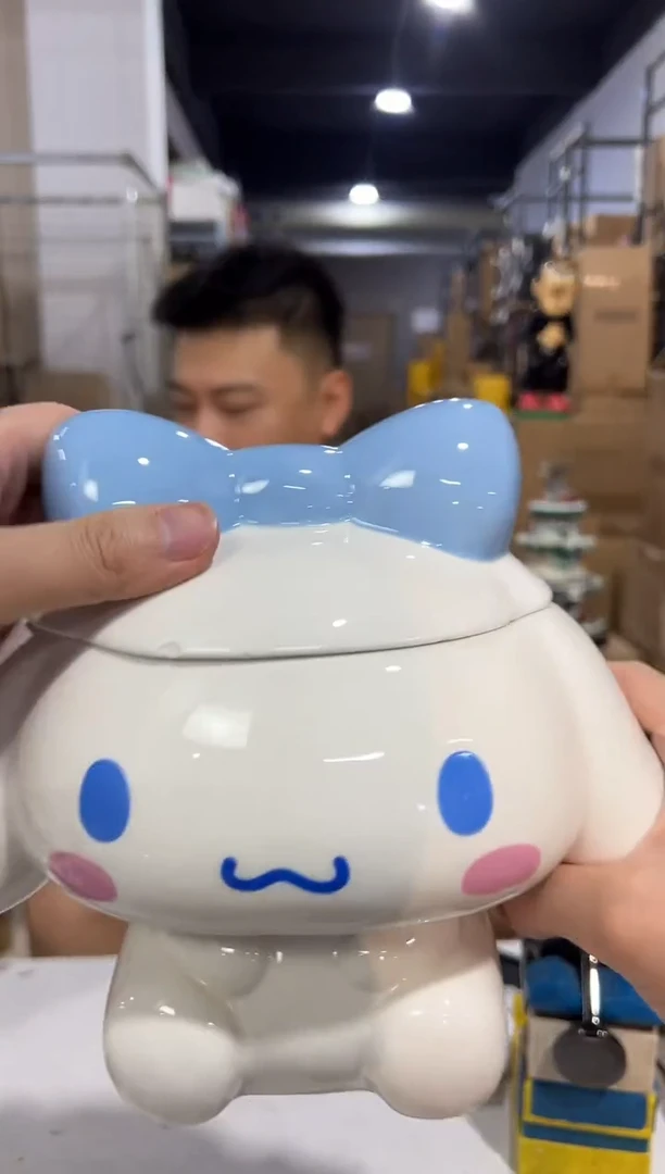 瓷片陶瓷玉桂狗储物罐