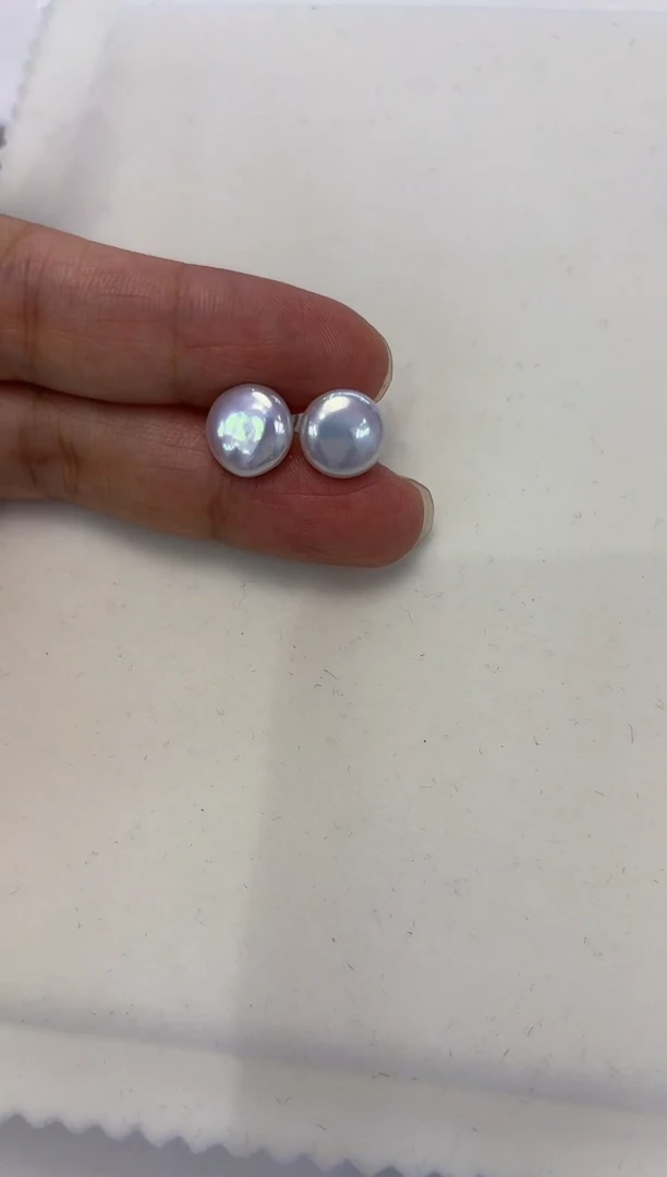 银S925镶嵌淡水珍珠耳饰菜*鸡福利
