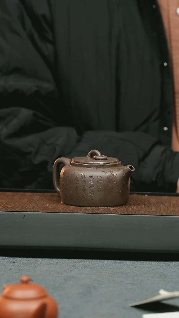 【闪购商品】紫砂茶壶五堂 曼生井栏-刻-180cc