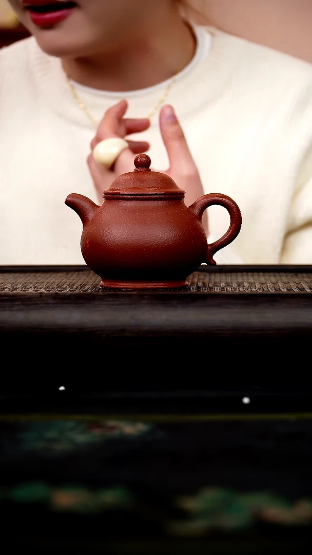 茶壶紫砂榴皮砂 潘壶