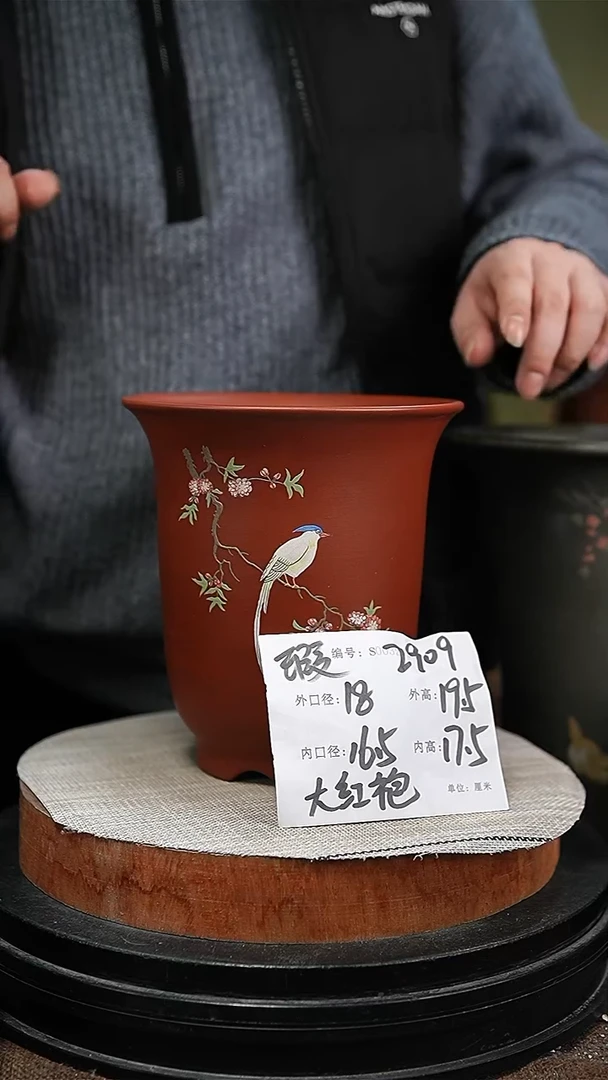 【闪购商品】紫砂花盆紫砂花盆2909瑕