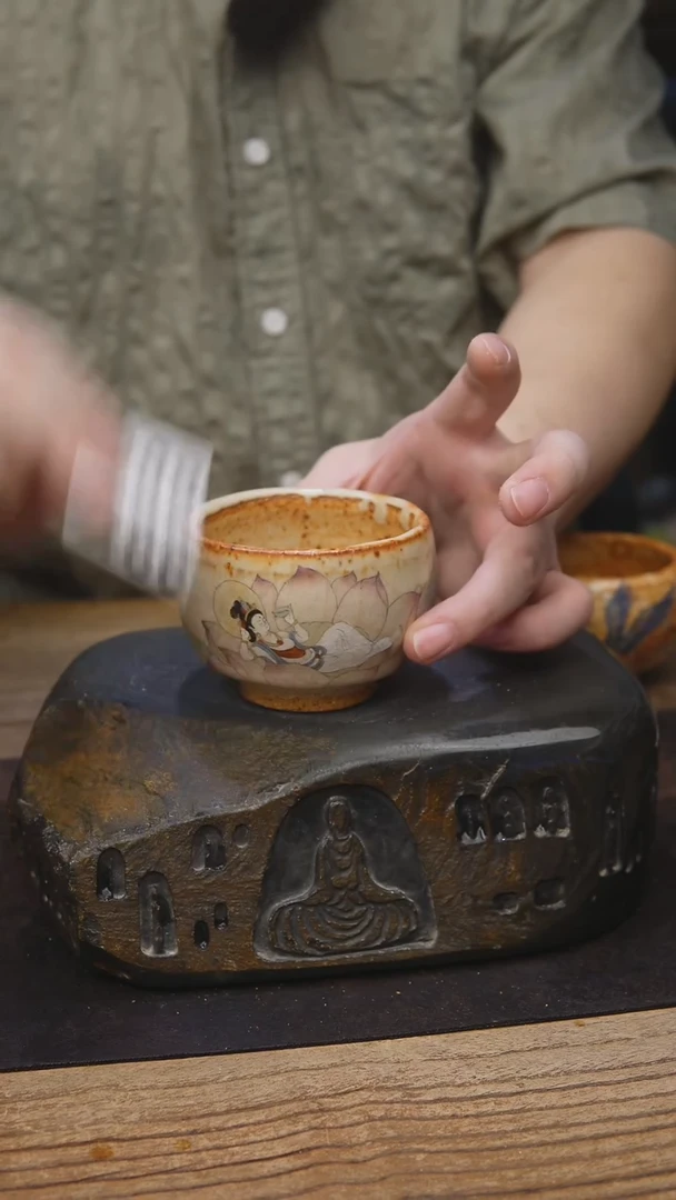 匣钵泥手绘志野188