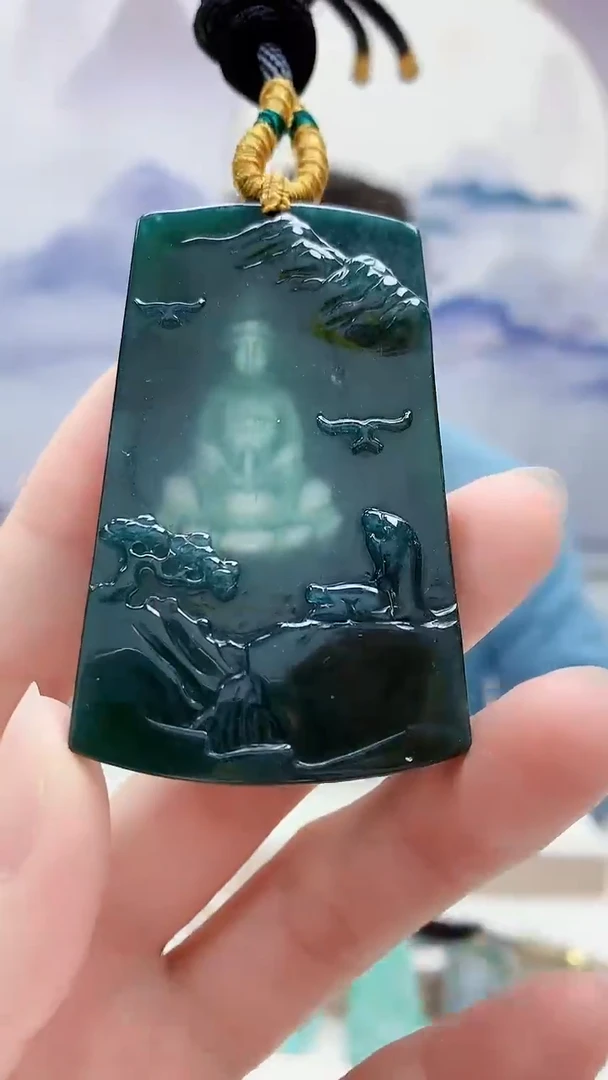 未镶嵌定制翡翠5175ry-毛货挂件34