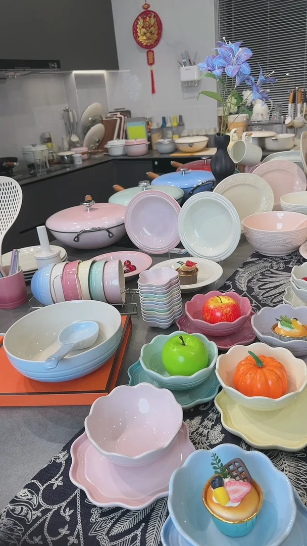 【闪购商品】瓷尼罗蓝-大汤碗汤勺组合装