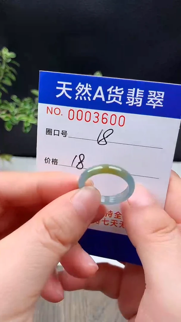 未镶嵌戒指翡翠18#