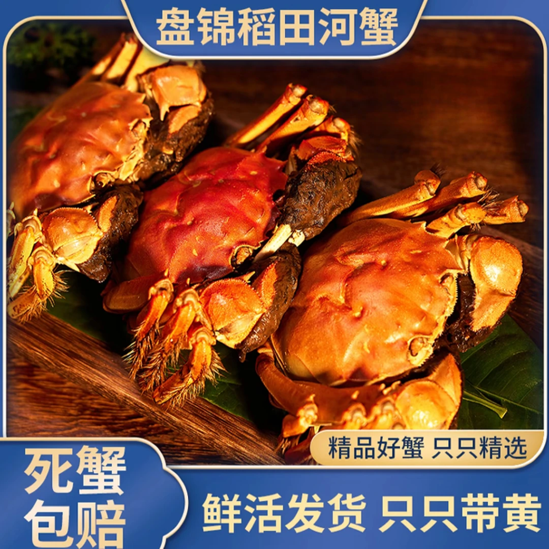 送15只【活蟹】盘锦河蟹稻田蟹公母蟹（0.8-1两/只）共发30只