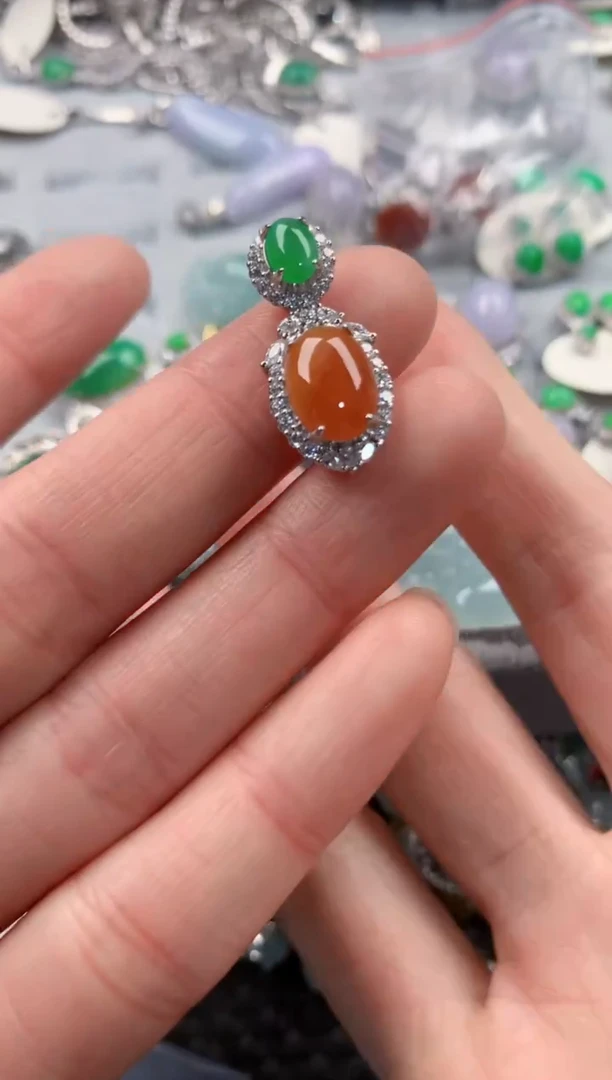 银S925镶嵌戒指翡翠111   4