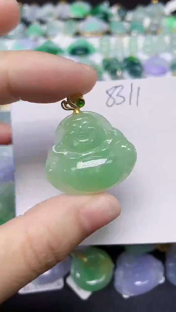 翡翠未镶嵌颈饰 天然缅甸翡翠A货