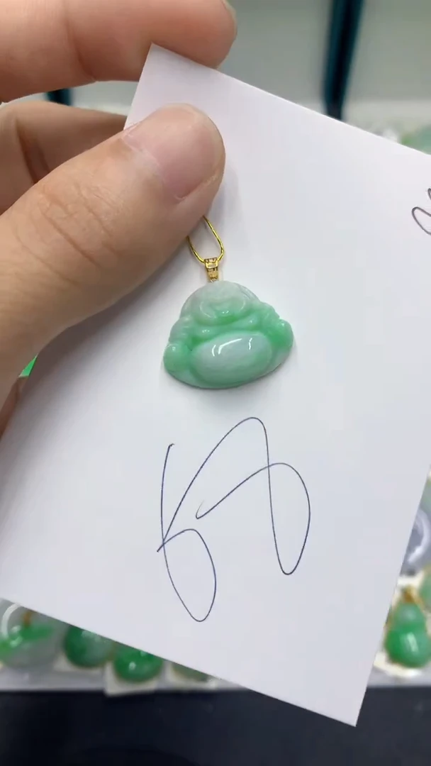 【闪购商品】翡翠颈饰18K金镶嵌翡翠