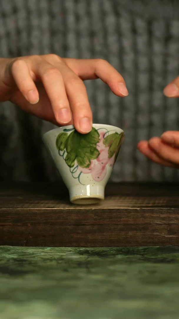 陶瓷青诗集手工手绘瓷器