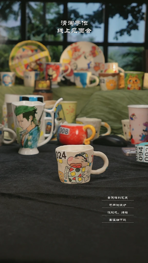 【闪购商品】摆件清淘亲工手绘-024