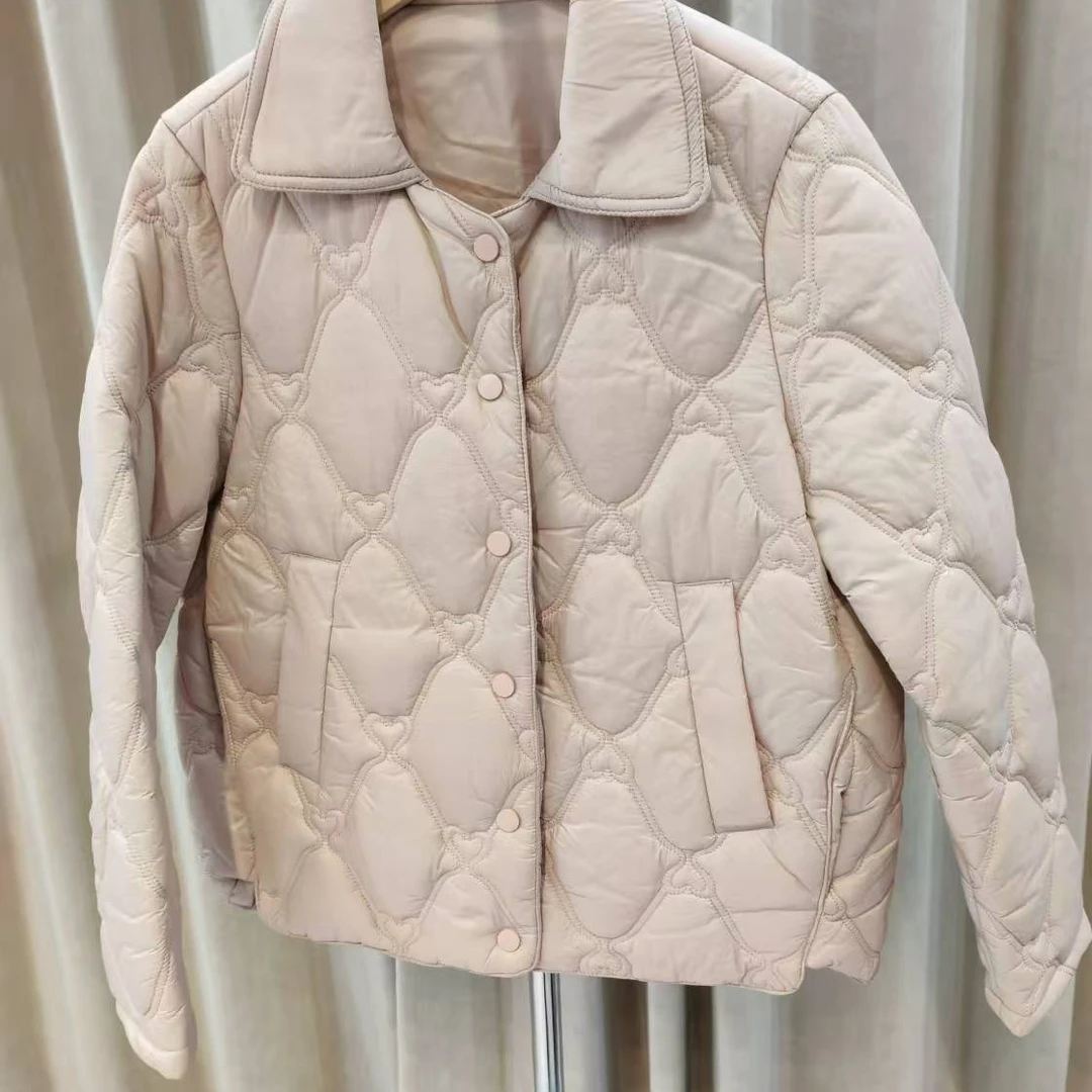 女款短款时尚休闲女士轻薄保暖小香风外套H124