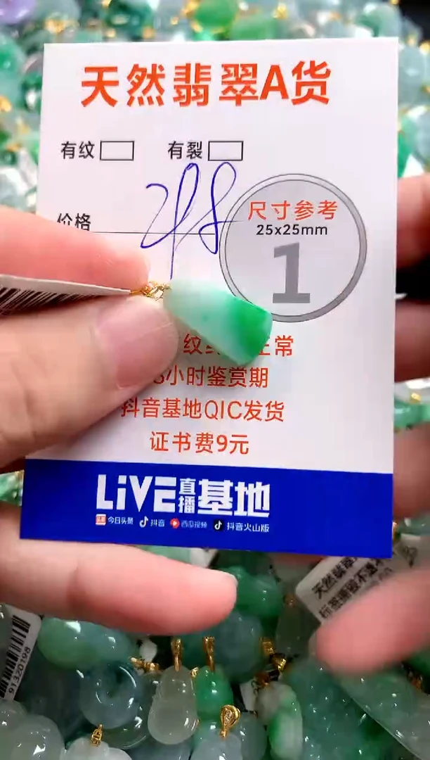 颈饰18K金镶嵌翡翠0633911709