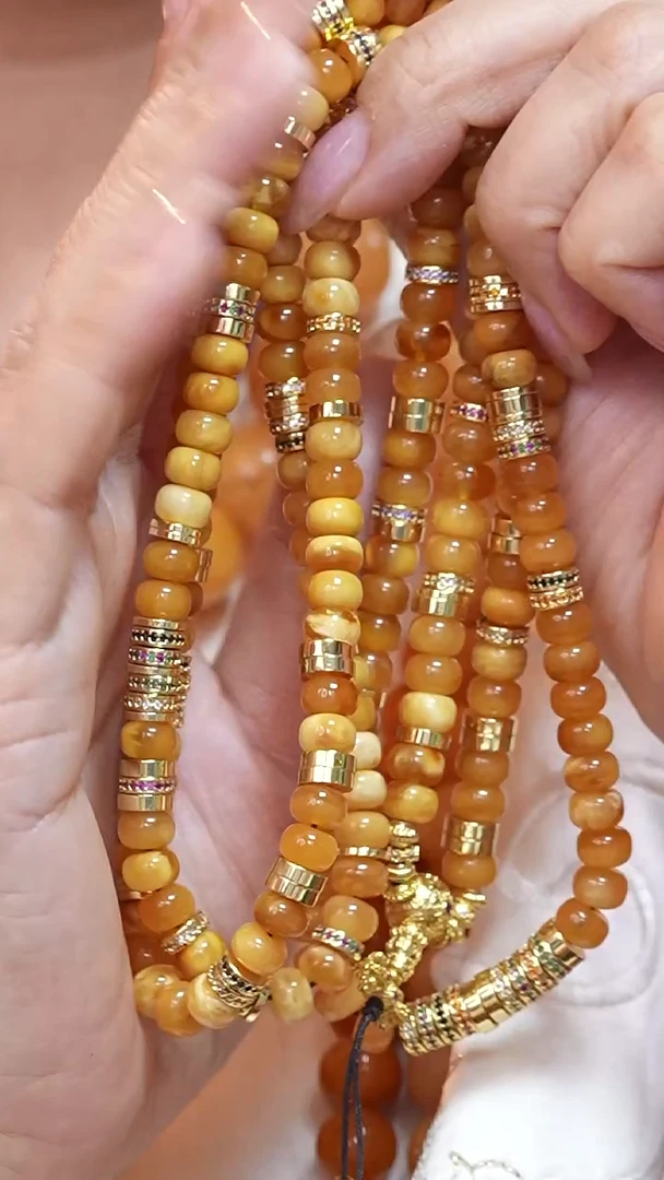 蜜蜡颈饰未镶嵌4246天然蜜蜡珠宝奇石云端妖孽全部保真