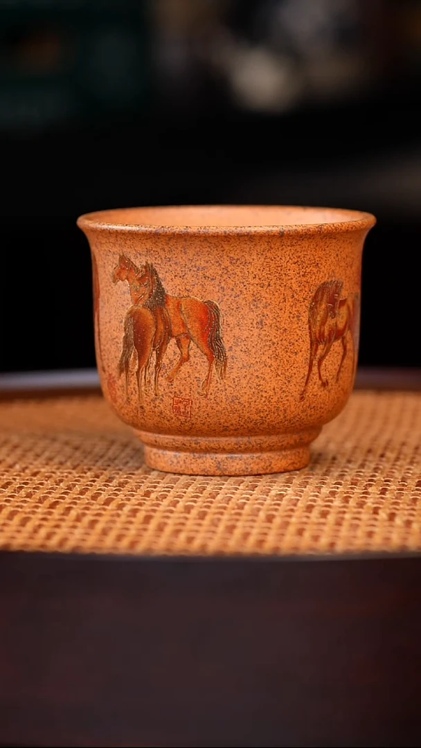 茶杯紫砂宜兴全手工原矿紫砂杯