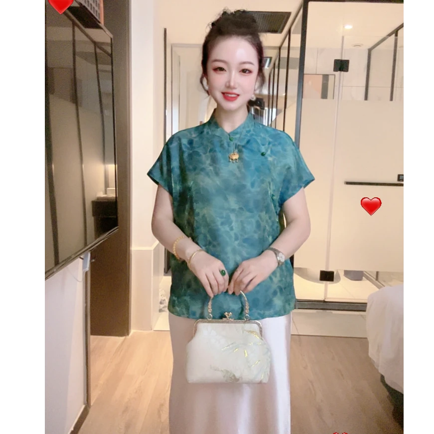 【海之恋】新中式国风复古文艺上衣女款显瘦百搭上衣女小衫