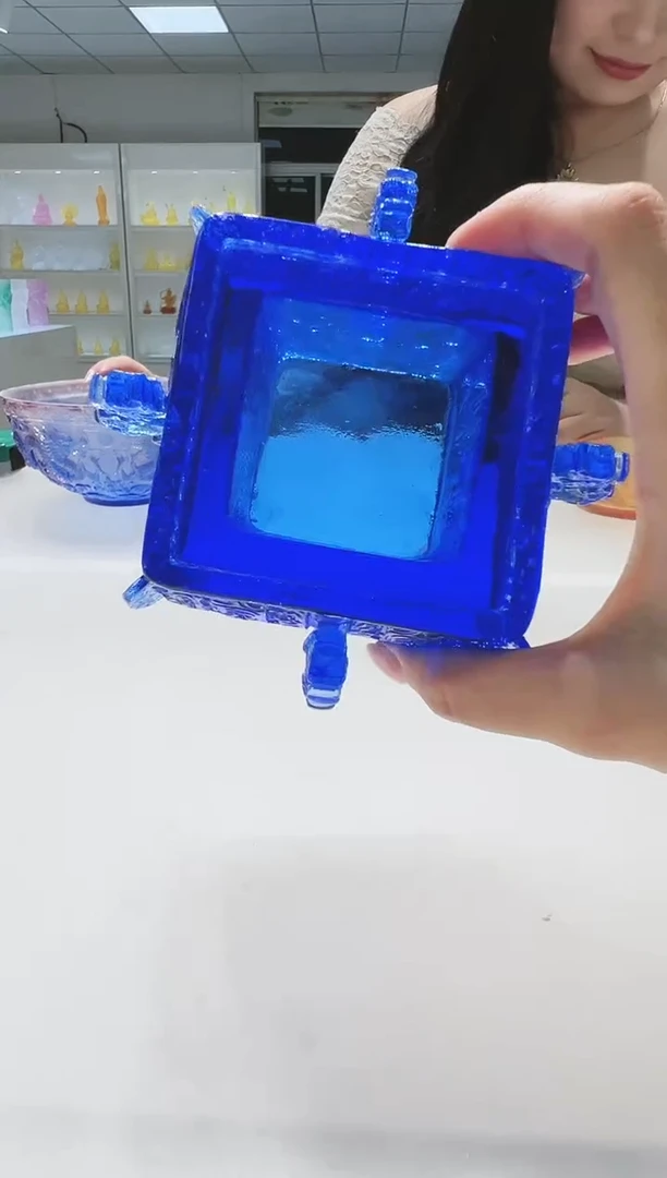 手工艺品琉璃古法琉璃烟灰缸