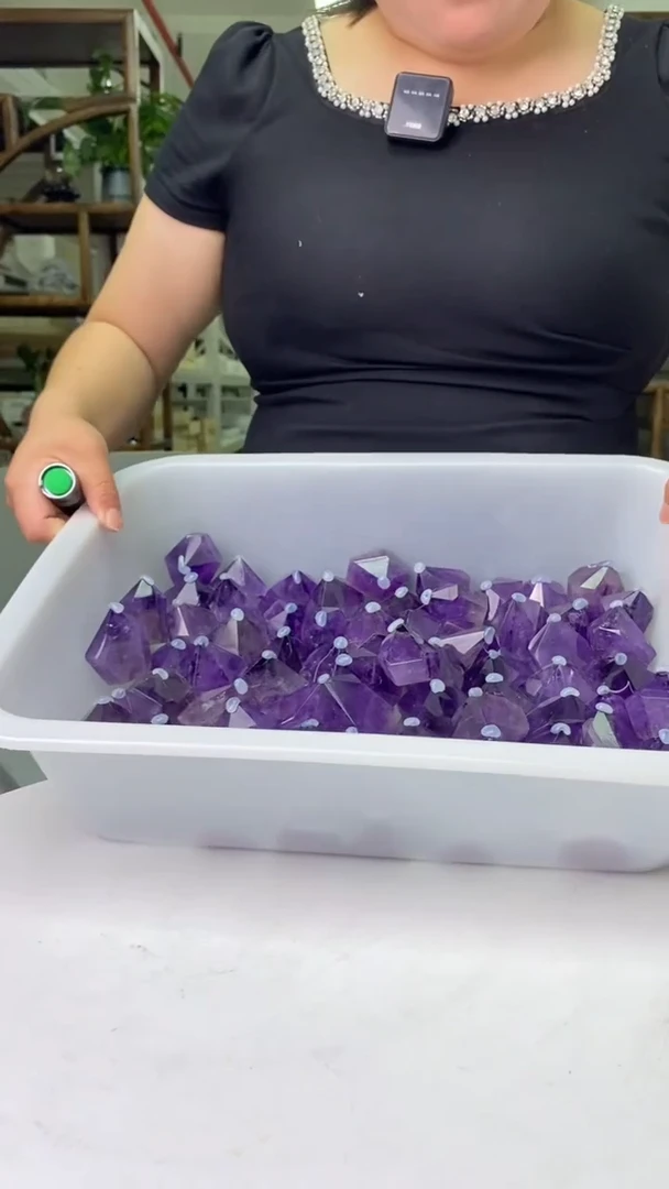 柱子未镶嵌水晶紫水晶柱子D514多样性发其一70-80