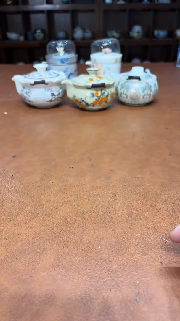 狮子茶叶罐高雅艺术茶具清好看