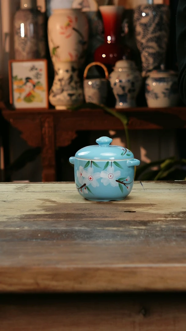 【闪购商品】瓷片景德镇纯手工釉下彩精品花瓶