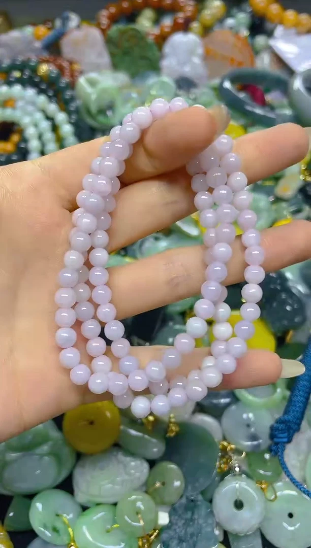 颈饰未镶嵌翡翠5MM/ T /翡翠A货，一件也是批发价