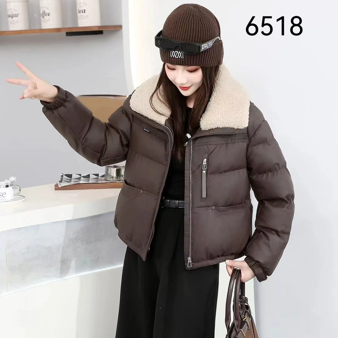 冬季新款短款韩版宽松加厚保暖羽绒服气质女减龄外套百搭6518