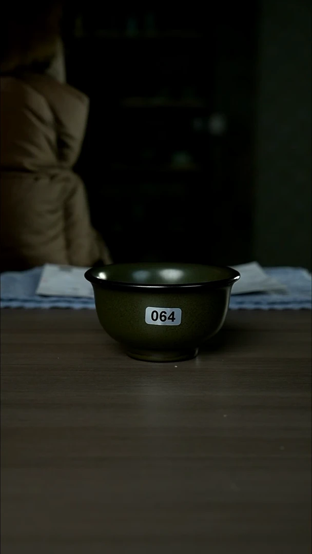 【闪购商品】杯064号茶叶末黑金压手杯