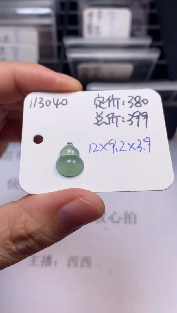 吊坠(不含链)未镶嵌翡翠113040