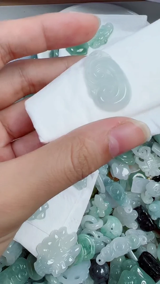 散珠翡翠853号链接，A货翡翠