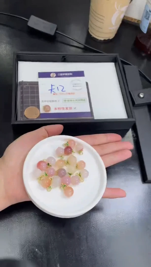 合金挂件玛瑙/玉髓玛瑙桃子FL1/多样性发其一CP配绳