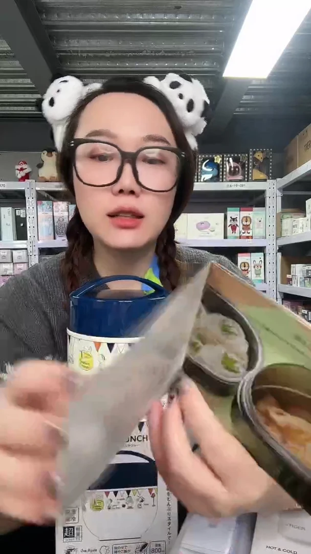 不锈钢N972蓝色史努比饭盒800ML