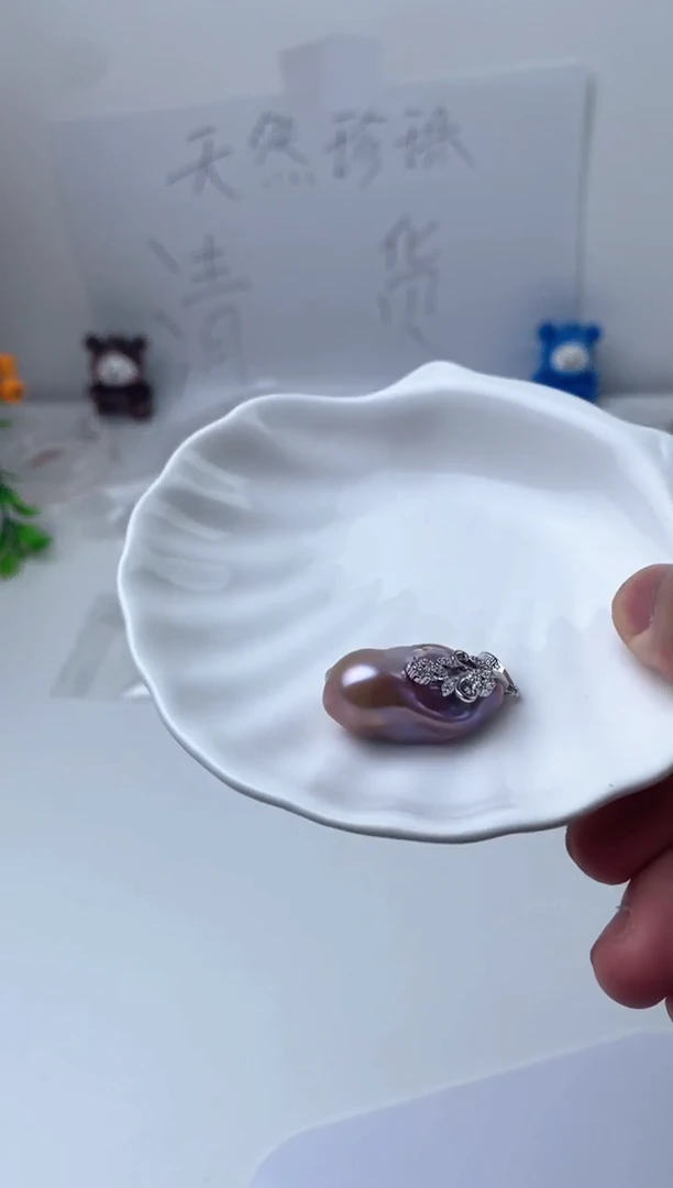 颈饰银S925镶嵌淡水珍珠11111111