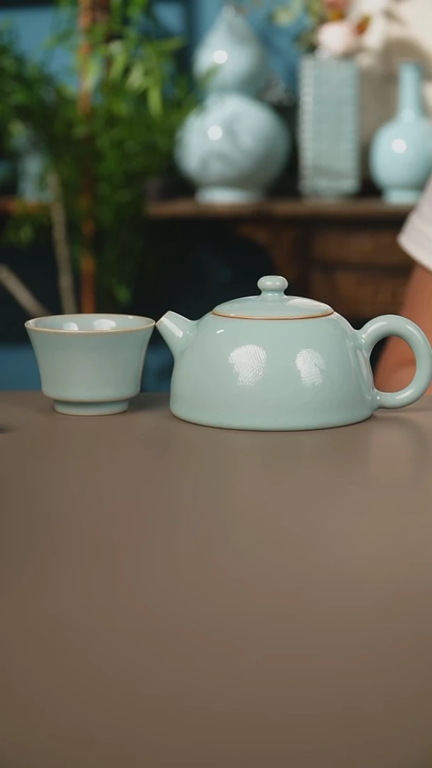 赵老师半月壶加杯子