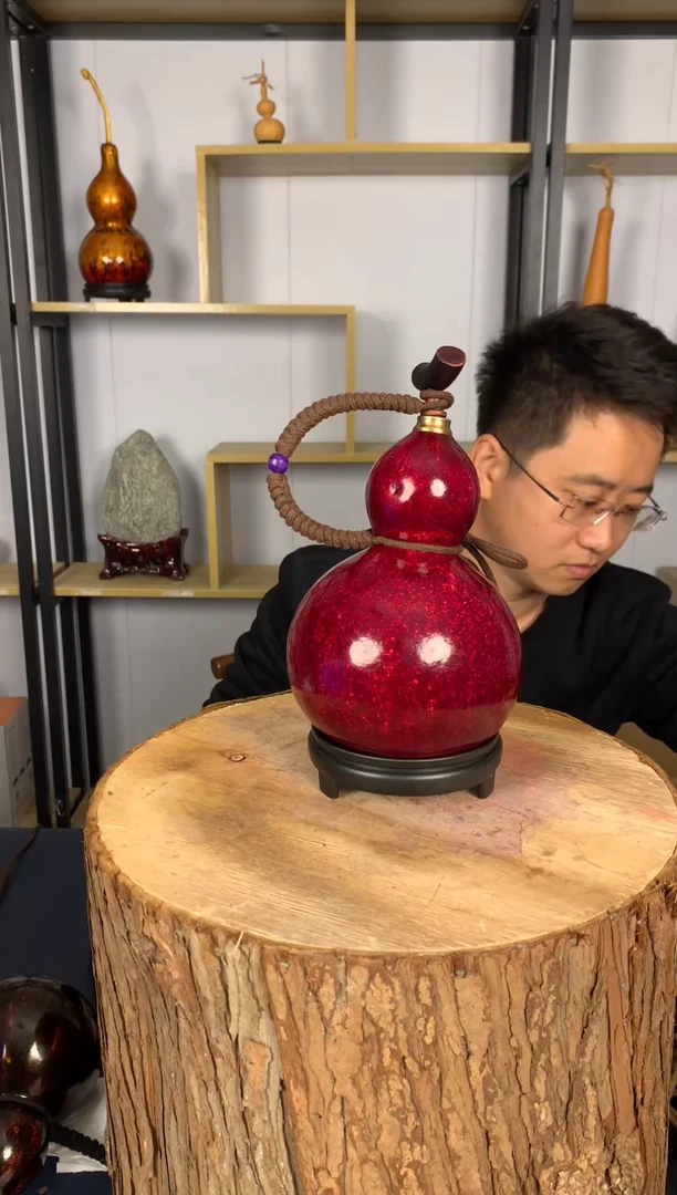 非遗大漆天然酒葫芦一物一拍